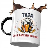 Kubek Czarny Dla Taty Ojca Na Dzień Taty Prezent Z Nadrukiem Ze Zdjęciem