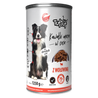 TUF TUF puszka kawałki mięsne z wołowiną dla psa 1250g