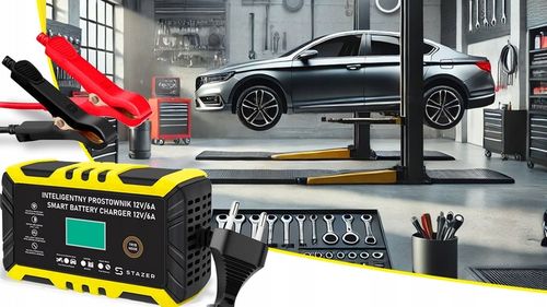 PROSTOWNIK DO AKUMULATORÓW SAMOCHODOWY AUTOMATYCZNY Z FUNKCJĄ NAPRAWY 12V na Arena.pl