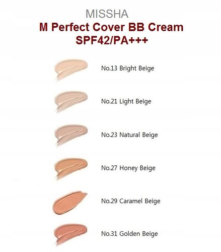 Krem Missha Perfect Cover 21 Light Beige BB 50ml na Arena.pl