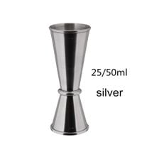 SHAKER Do Drinków i Koktajli -  Stalowy - DRINK BAR 25x50ml Srebrny