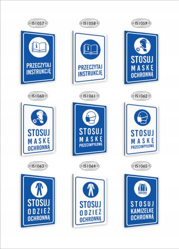 Tabliczka znak informacyjny nadruk uv dibond 40x30 STOSUJ OCHRONĘ OCZU na Arena.pl