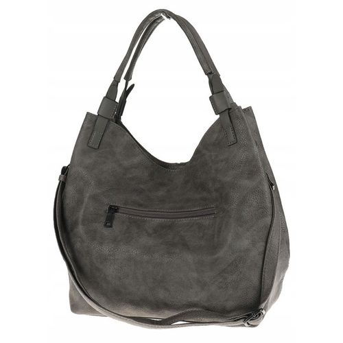 Tommasini Torebka Damska Listonoszka Duża Torba Shopper Worek 2692 Szara na Arena.pl