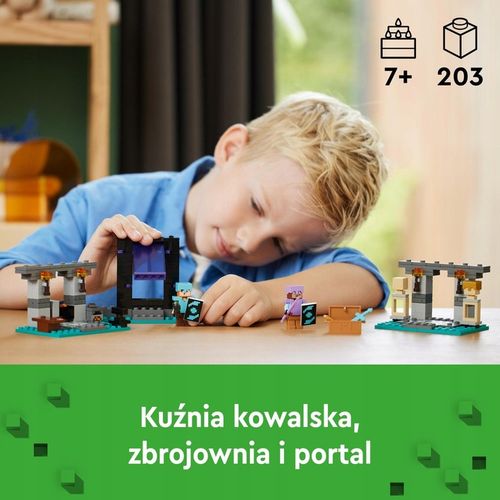 LEGO MINECRAFT Dom w grzybie 21179 + Zbrojownia 21252 MAINCRAFT Figurki na Arena.pl