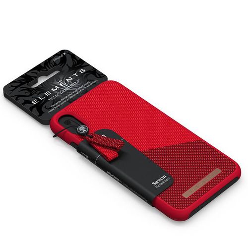 Nordic Elements Saeson Freja - Materiałowe etui iPhone XR (Red) na Arena.pl