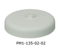 Podsufitka metalowa 1 otwór 135mm kolor biały + biały