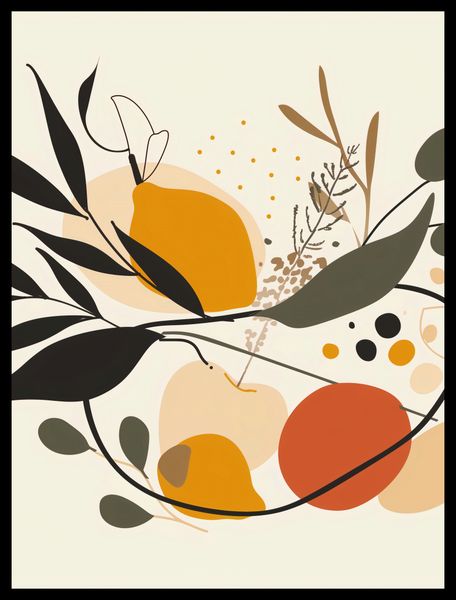 Plakat 75x100cm Botaniczny Wir zdjęcie 2