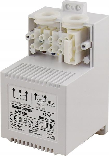 Transformator Pulsar AWT150 - TRP 40VA/16V/18V zdjęcie 3