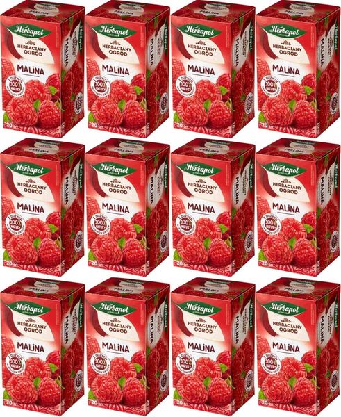 (x10) HERBAPOL Herbata Malina 20tb zdjęcie 1