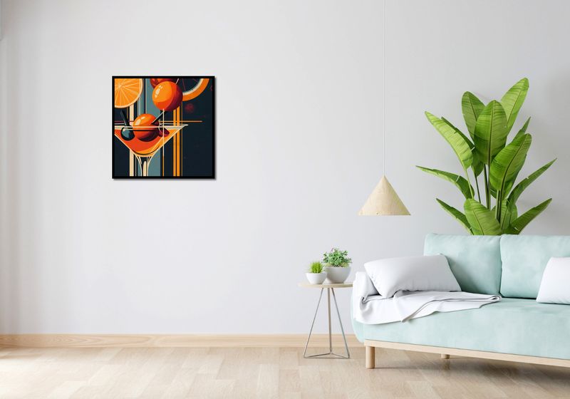 Plakat 60x60cm Koktajl w Stylu zdjęcie 4