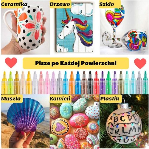 Pisaki Flamastry Mazaki AKRYLOWE Markery Art 0,7mm na Arena.pl