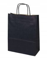 torby czarne papier 31x12x41 rol. uchwyt x 25