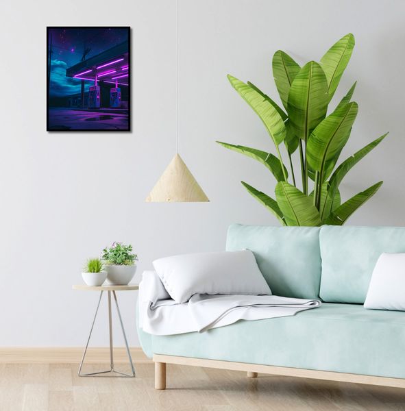 Plakat 40x50cm Moc Neonowej Nocy zdjęcie 4