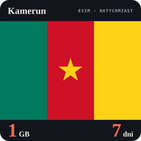 Karta eSIM Internet Kamerun 1 GB na 7 dni - bez rejestracji