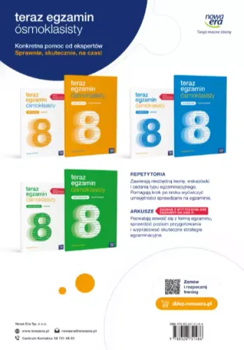 Teraz egzamin ósmoklasisty. Arkusze do egzaminów 2025-2027. Język angielski na Arena.pl