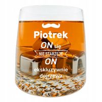 SZKLANKA DO WHISKY KROSNO prezent dla faceta mężczyzny na 18-99 urodziny