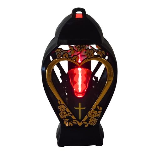 Znicz kapliczka GLAMUR Wazon Ażur Duży serce złoty na Arena.pl