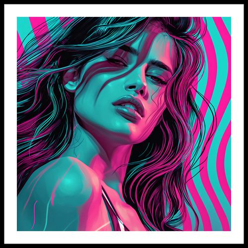 Plakat 50x50cm Neonowy Wzrok na Arena.pl