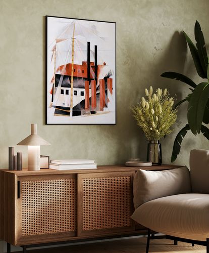 Plakat plakaty obrazy reprodukcje Demuth 21x30 cm w czarnej ramie na Arena.pl