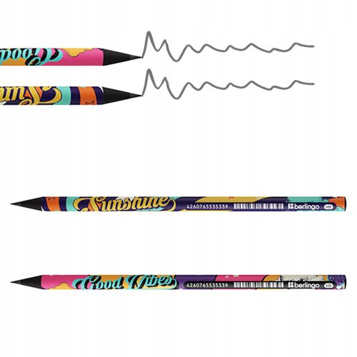 Ołówek Z Czarnego Drewna Hb  Groovy Mix Kol A'72 na Arena.pl