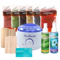 Zestaw startowy do depilacji PODGRZEWACZ+WOSKI+AKCESORIA