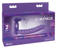 fantasy c-ringz by pipedream - elastyczny pierścień z nasadką kroliczek,