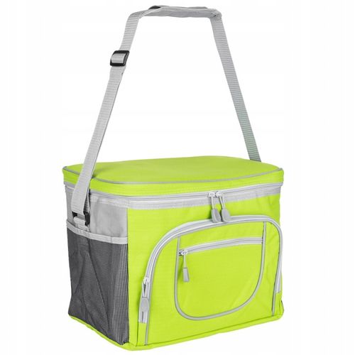 TORBA TERMICZNA NA PLAŻĘ ZAKUPY PIKNIK 30L ZIELONA REG PASEK 37x27x27,5CM na Arena.pl