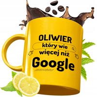 Złoty Kubek Premium Dla Oliwiera Na Urodziny Na Prezent Z Nadrukiem Z Nadru