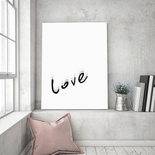Obraz na płótnie – Canvas, typografia love 60x90 na Arena.pl