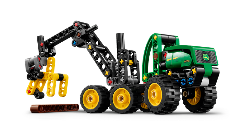 LEGO Technic 42218 Harwester John Deere 1470H Maszyna Leśna Chwytak 117 el. zdjęcie 5