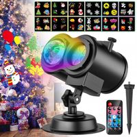 ZEWNĘTRZNY PROJEKTOR BOŻONARODZENIOWY, WODOODPORNY PROJEKTOR Z 12 SLAJDAMI