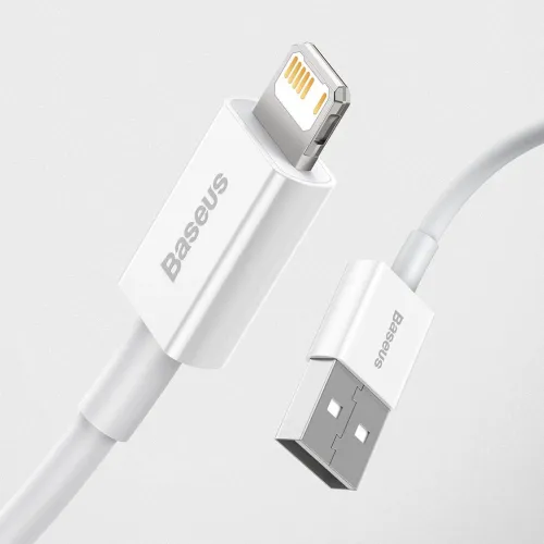 baseus superior kabel usb - lightning 2,4a 2 m biały (calys-c02) na Arena.pl