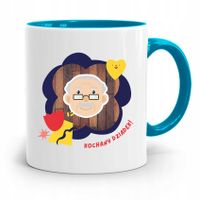 Kubek Błękitny Dzień Dziadka Kochany Dziadek! Z Nadrukiem Ze Zdjęciem