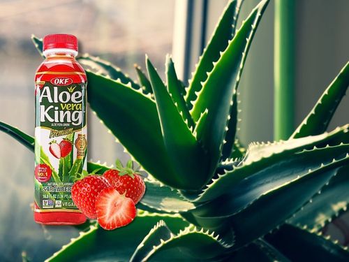 OKF Aloe Vera King Strawberry, napój aloesowy truskawkowy 500ml na Arena.pl