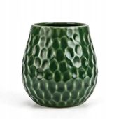 Matero Ceramiczne Hexagon do Yerba Mate - 400 ml, butelkowa zieleń