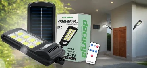 OŚWIETLENIE ZEWNĘTRZNE OGRODOWE MOCNA LAMPA SOLARNA LED ULICZNA COB PILOT zdjęcie 8