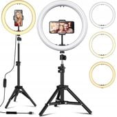 LAMPA PIERŚCIENIOWA LED RING 80W STATYW 220 CM + Statyw