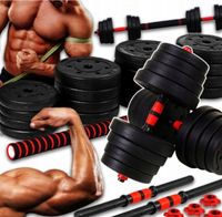 HANTLE REGULOWANYCH SZTANGA 2x20 KG 40 Ciężarki do ćwiczeń ZESTAW