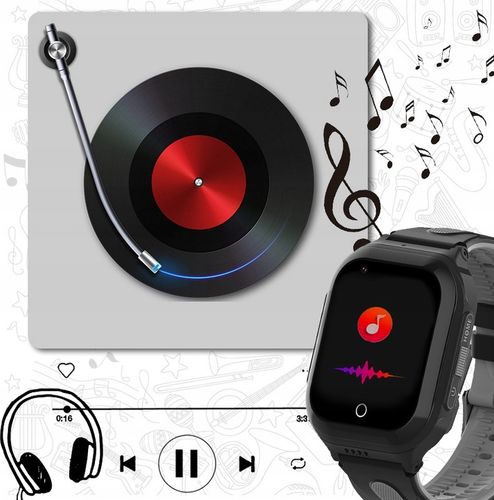 SMARTWATCH DLA DZIECI ZEGAREK TELEFON GPS SMS ROZMOWY MP3 WIBRACJA Z GRAMI na Arena.pl