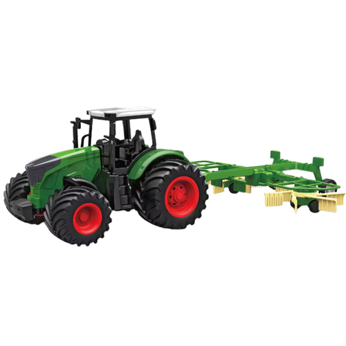 Traktor Z Zgrabiarką Maszyna Rolnicza Model Pojazdu 1:24 Farma Zestaw na Arena.pl
