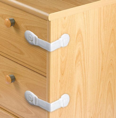 ZABEZPIECZENIE BLOKADY DO SZAFEK SZUFLAD 10SZT na Arena.pl