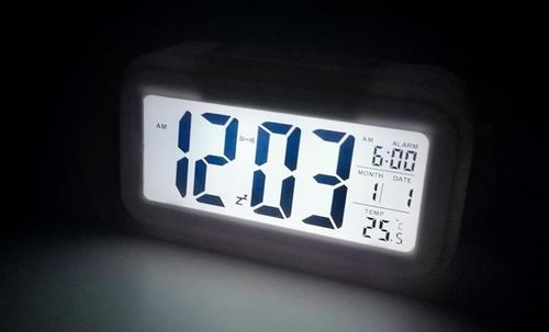 Budzik - zegar cyfrowy LED biały na Arena.pl