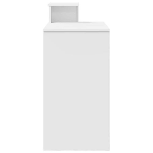 Biurko z półką Biały 106 x 40 x 88,5 cm Materiał drewnopochodny na Arena.pl