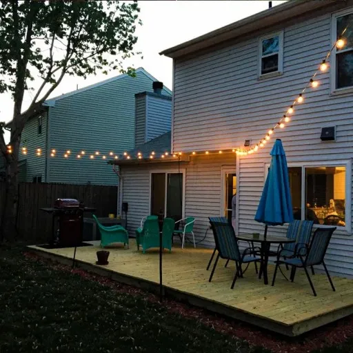 Girlanda Ogrodowa Lampki Żarówki Kule 7,6m 28 szt Ogrodowe Łańcuch świetlny zdjęcie 16