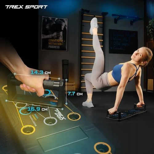 Uchwyty deska wielofunkcyjna do pompek ćwiczeń push up pompki Trex na Arena.pl