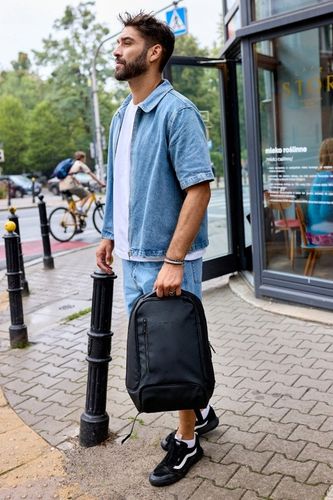 Plecak męski PETERSON do pracy pojemny funkcjonalny na laptopa miejski na Arena.pl
