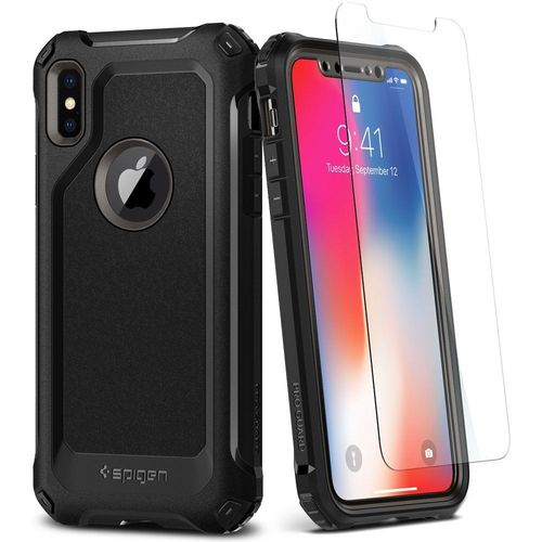 SPIGEN PRO GUARD Apple iPhone X - GUNMETAL na Arena.pl