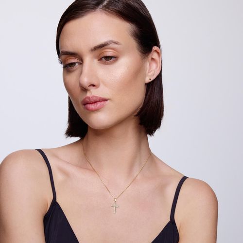 złoty gładki krzyżyk damki lub męski 333 na Arena.pl