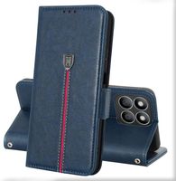 Etui portfel Honor X8b skórzane magnetyczne stojak niebieskie