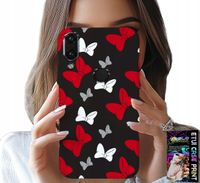 ETUI DO XIAOMI NOTE 7 - KOKARDKI CZERWONO BIAŁE MYSZKA, WZORY